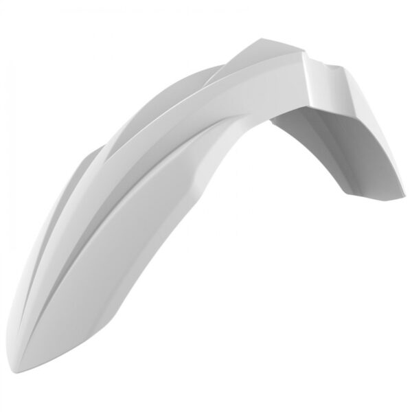 polisport garde boue avant motocross kawasaki 250 450 kxf 2024 2025 blanc