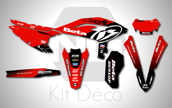 kit déco 125 200 250 300 350 390 430 480 beta rr x pro 2025 ng pure series enduro decals stickers graphcis autocollant adhesifs_Plan de travail 1