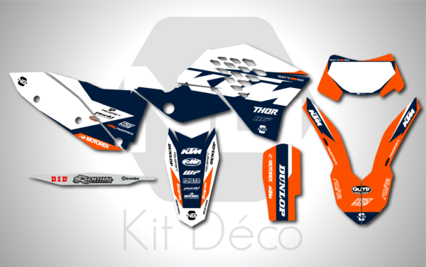 kit déco ktm 125 250 300 350 450 500 exc excf tpi 2008 2009 2010 2011 enduro ng willow series decals stickers graphics autocollant adhesifs_Plan de travail 1