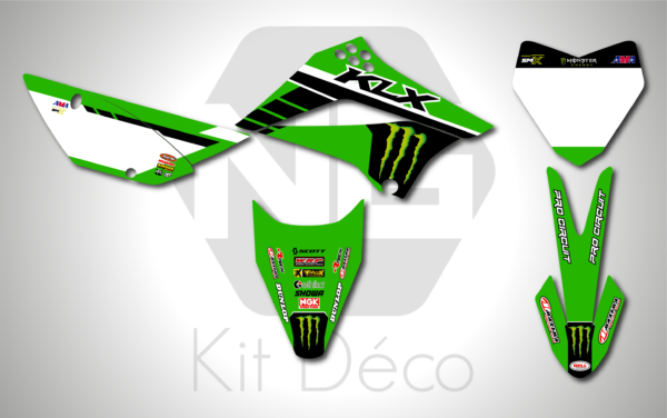 kit déco 110 klx 2010 2025 kawasaki ng factory 2024 motocross decals stickers graphics autocollant adhésifs_Plan de travail 1