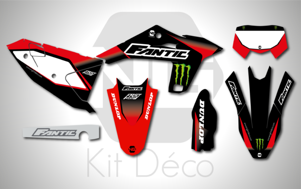 kit déco 125 250 300 xe 2024 2025 fantic enduro ng drag séries decals stickers graphics autocollant adhesifs_Plan de travail 1