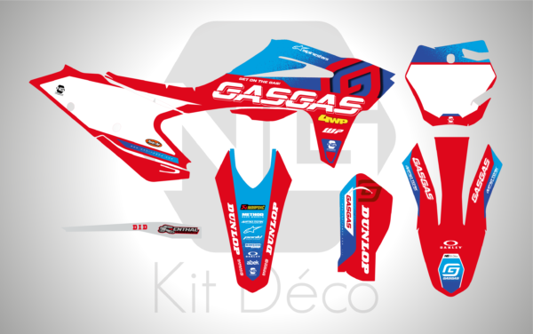 kit déco 125 250 350 450 mc mcf gasgas 2021 2022 2023 motocross ng factory 2024 mx decals stickers graphics autocollant adhesifs_Plan de travail 1