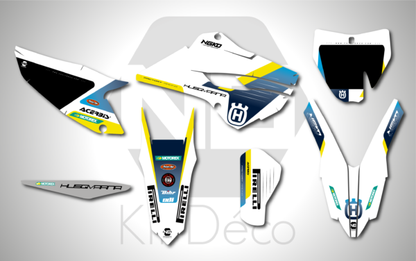 kit déco 125 250 350 450 tc fc 2014 2015 husqvarna motocross ng origine 2025 mx decals stickers graphics autocollant adhesifs_Plan de travail 1