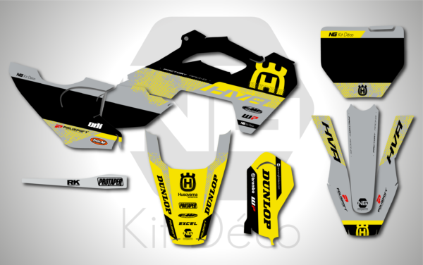 kit déco 65 tc 2024 2025 2026 husqvarna motocross ng scratch séries mx decals stickers graphics autocollan adhesifs_Plan de travail 1
