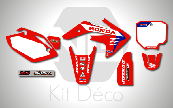 kit déco honda 150 crf motocross ng factory 2024 mx decals stickers graphics autocollant adhesifs_Plan de travail 1