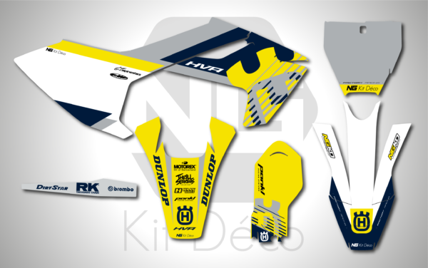 kit déco husqvarna 85 tc 2018 2019 2020 2021 2022 2023 2024 ng motocross cano séries series mx decals stickers graphics autocollant adhesifs_Plan de travail 1