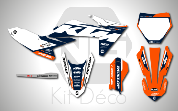 kit déco ktm 65 sx 2024 2025 2026 motocross ng willow series mx decals stickers graphics autocollant adhesifs_Plan de travail 1