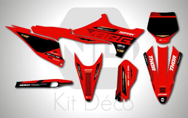 kit déco stark future varg 2023 2024 2025 2026 motocross ng scracth series mx decals stickers graphcis autocollant adhesifs_Plan de travail 12