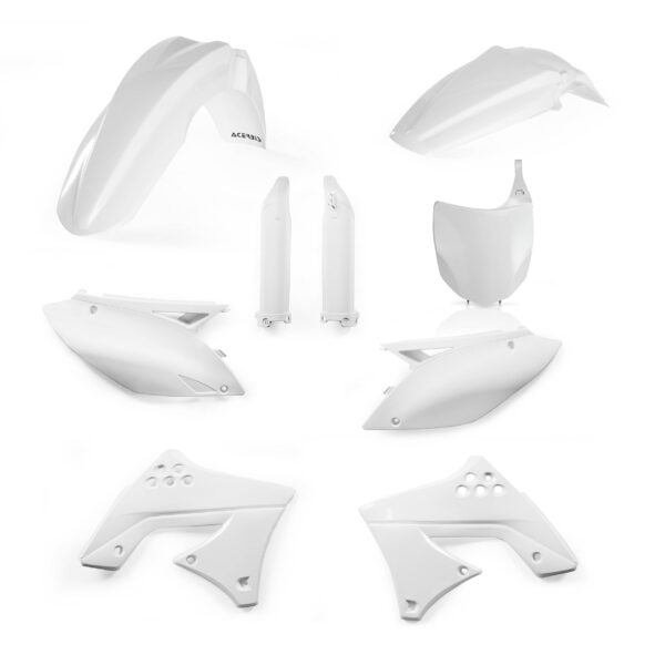 kit plastique 250 kxf 2009 2010 2011 2012 kawasaki complet acerbis blanc