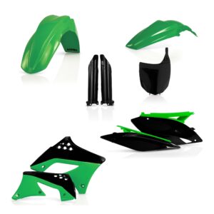 kit plastique 250 kxf 2009 2010 2011 2012 kawasaki complet acerbis vert noir