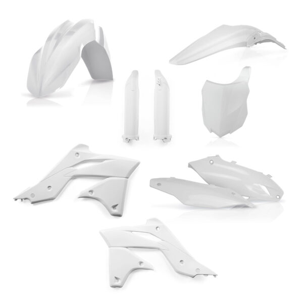 kit plastique 250 kxf 2013 2014 2015 2016 kawasaki complet acerbis blanc