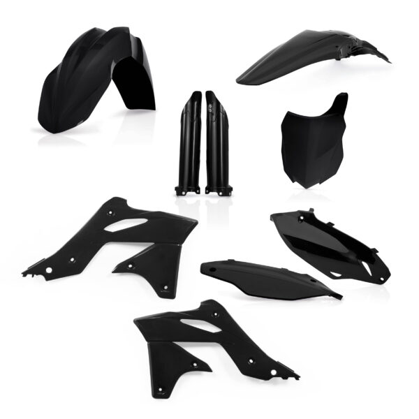 kit plastique 250 kxf 2013 2014 2015 2016 kawasaki complet acerbis noir