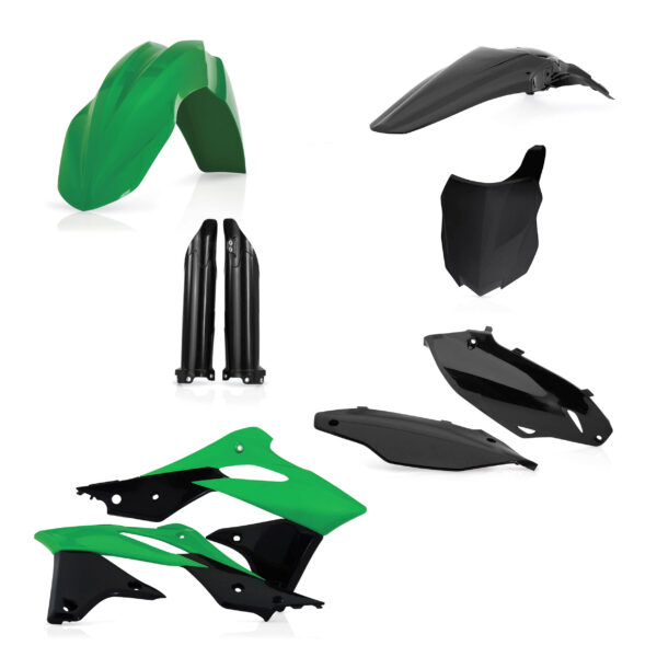 kit plastique 250 kxf 2013 2014 2015 2016 kawasaki complet acerbis vert noir
