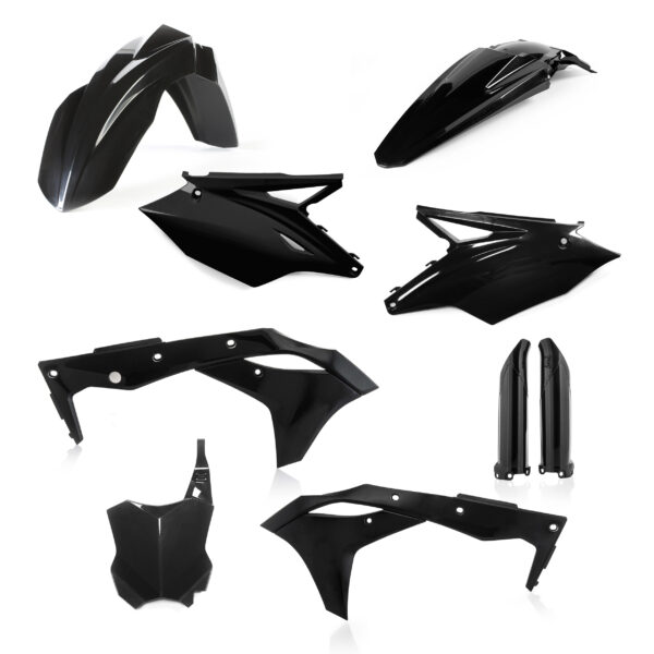 kit plastique 250 kxf 2017 2018 2019 2020 kawasaki complet acerbis noir