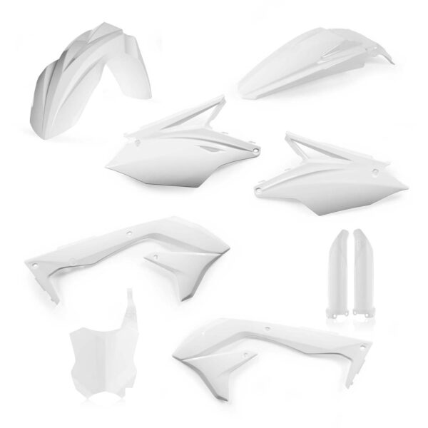 kit plastique 450 kxf 2016 2017 2018 kawasaki complet acerbis blanc