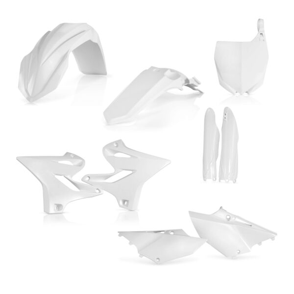 kit plastique acerbis complet 125 250 yz 2015 2016 2017 2018 2019 2020 2021 yamaha motocross blanc
