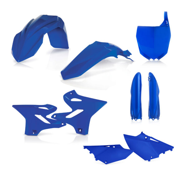 kit plastique acerbis complet 125 250 yz 2015 2016 2017 2018 2019 2020 2021 yamaha motocross bleu