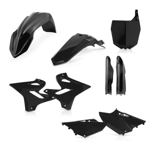 kit plastique acerbis complet 125 250 yz 2015 2016 2017 2018 2019 2020 2021 yamaha motocross noir