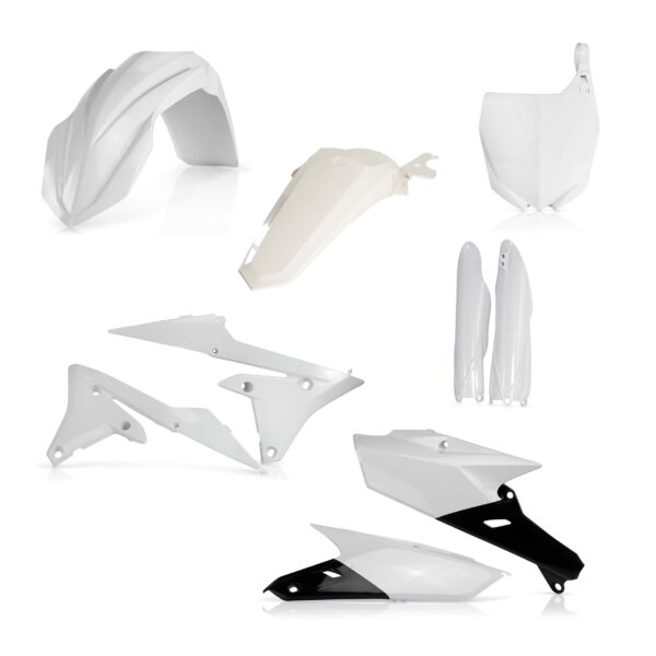 kit plastique acerbis complet 250 450 yzf 2014 2015 2016 2017 2018 yamaha motocross blanc