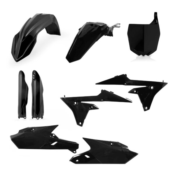 kit plastique acerbis complet 250 450 yzf 2014 2015 2016 2017 2018 yamaha motocross noir