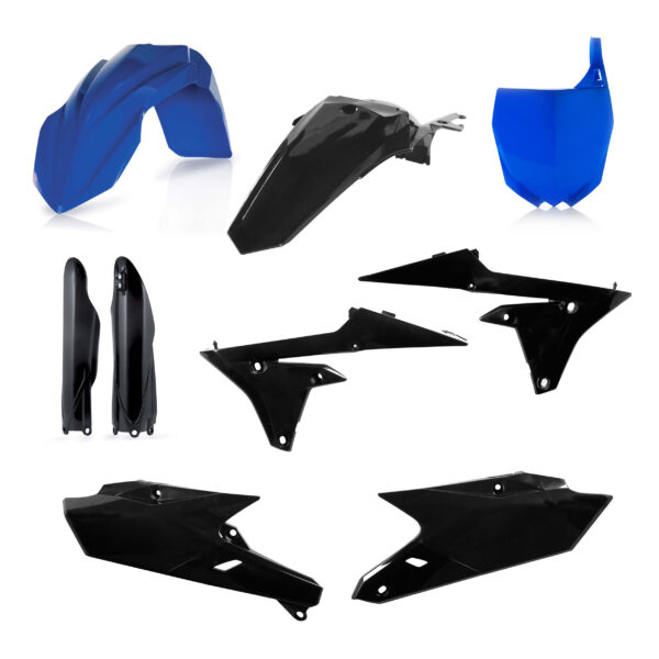 kit plastique acerbis complet 250 450 yzf 2014 2015 2016 2017 2018 yamaha motocross noir bleu