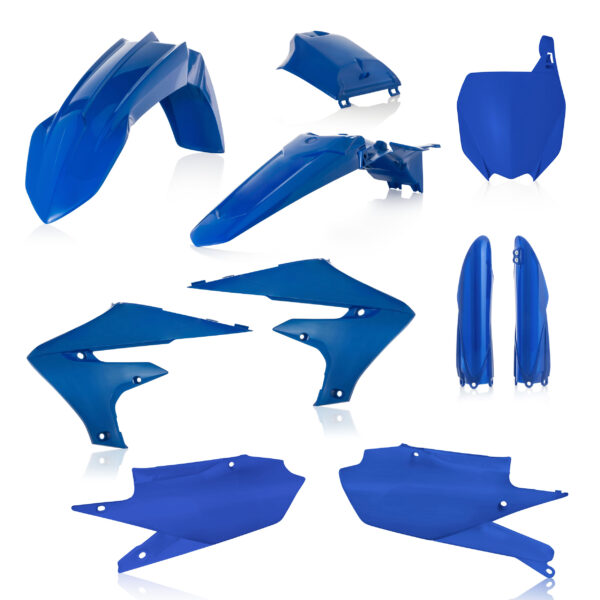 kit plastique acerbis complet 250 450 yzf 2018 2019 2020 2021 2022 2023 yamaha motocross bleue