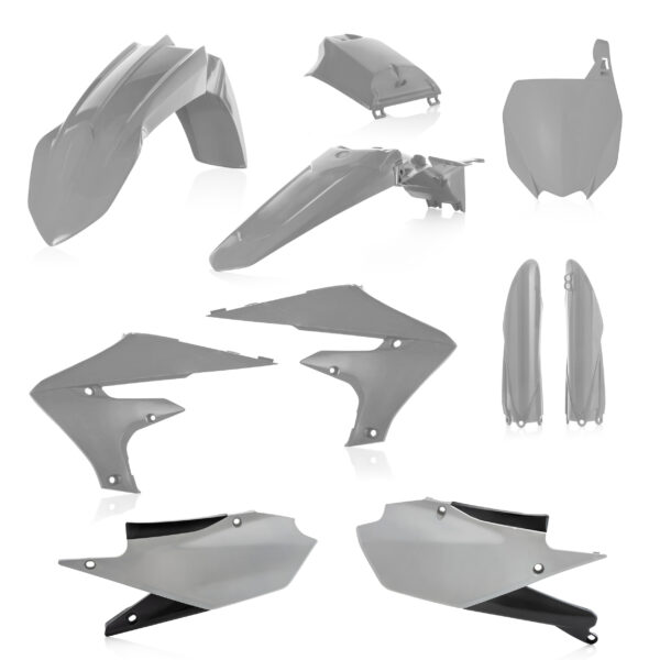kit plastique acerbis complet 250 450 yzf 2018 2019 2020 2021 2022 2023 yamaha motocross gris