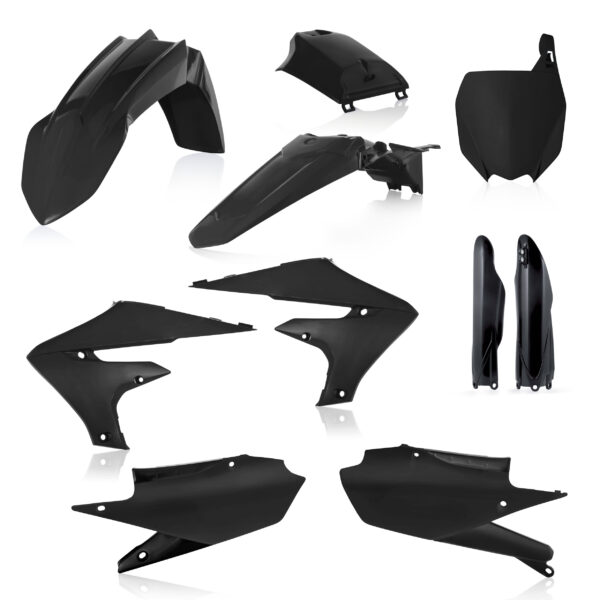 kit plastique acerbis complet 250 450 yzf 2018 2019 2020 2021 2022 2023 yamaha motocross noir