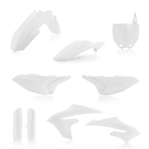 kit plastique acerbis complet 65 yz 2018 2019 2020 2021 2022 2023 2024 2025 yamaha motocross blanc