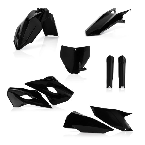 kit plastique acerbis complet husqvarna 125 250 350 450 tc fc 2014 2015 motocross noir