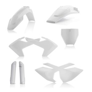 kit plastique acerbis complet husqvarna 125 250 350 450 tc fc 2016 2017 2018 motocross blanc