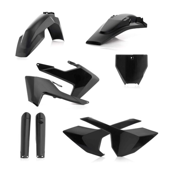 kit plastique acerbis complet husqvarna 125 250 350 450 tc fc 2016 2017 2018 motocross noir