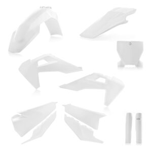 kit plastique acerbis complet husqvarna 125 250 350 450 tc fc 2019 2020 2021 2022 motocross blanc