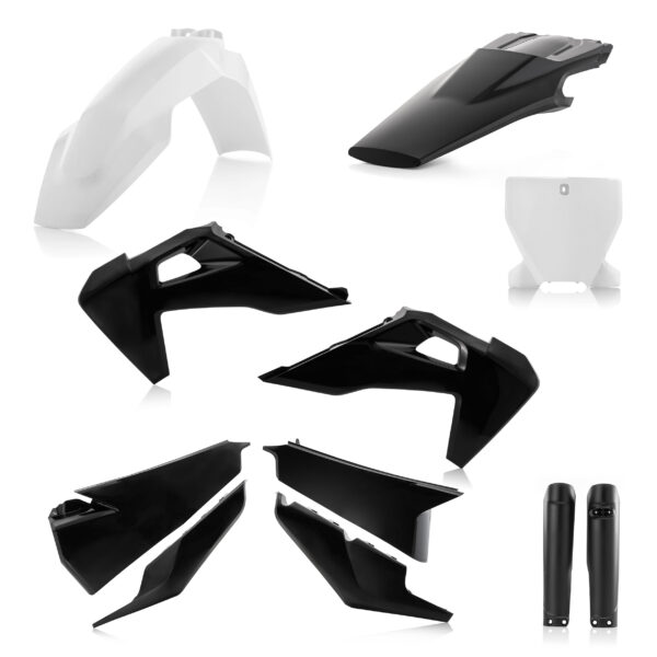kit plastique acerbis complet husqvarna 125 250 350 450 tc fc 2019 2020 2021 2022 motocross noir blanc