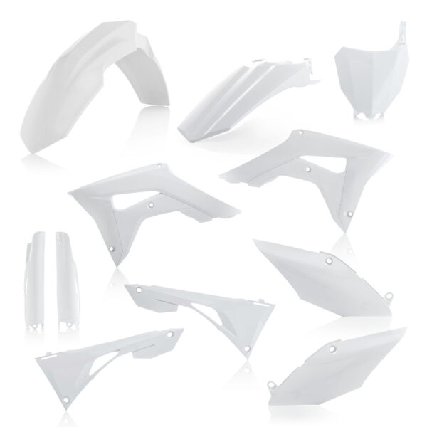 kit plastique acerbis honda complet 250 450 crf 2017 2018 2019 2020 2021 motocross blanc
