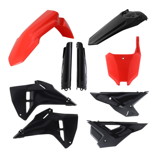 kit plastique acerbis honda complet 250 450 crf 2025 motocross noir rouge