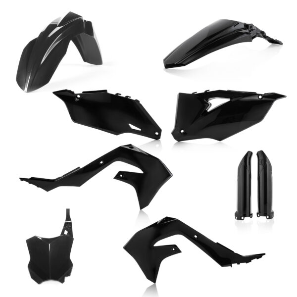 kit plastique acerbis motocross kawasaki 250 450 kxf 2019 2020 2021 2022 2023 2024 noir