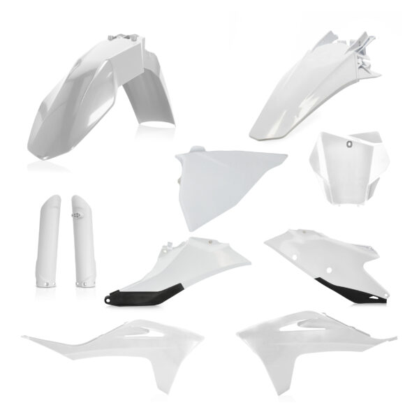 kit plastique gasgas 125 250 350 450 mc mcf 2021 2022 2023 kit complet acerbis blanc