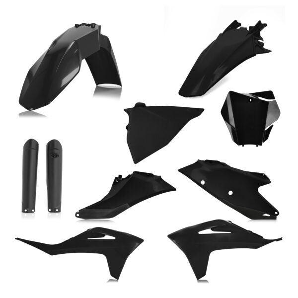 kit plastique gasgas 125 250 350 450 mc mcf 2021 2022 2023 kit complet acerbis noir