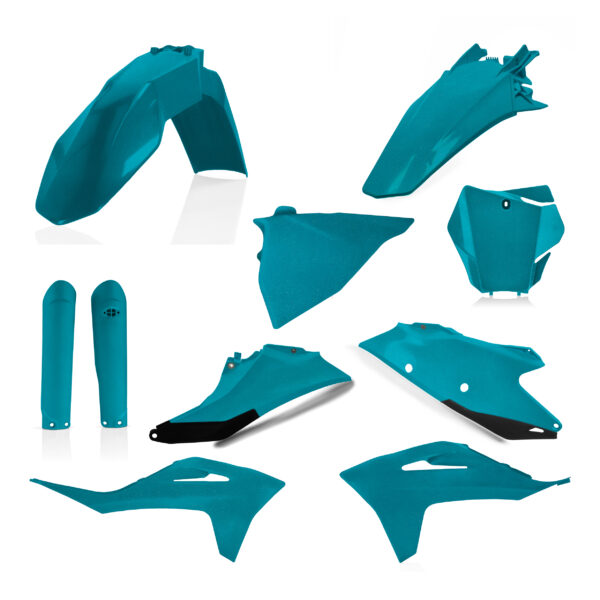 kit plastique gasgas 125 250 350 450 mc mcf 2021 2022 2023 kit complet acerbis turquoise