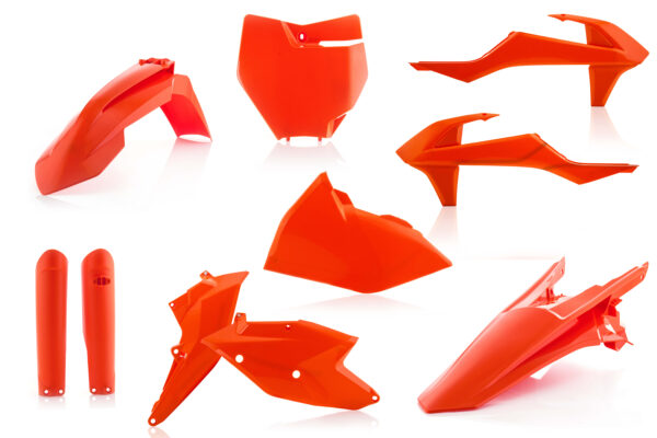kit plastique ktm 125 250 350 450 sx sxf 2016 2017 2018 acerbis complet orange