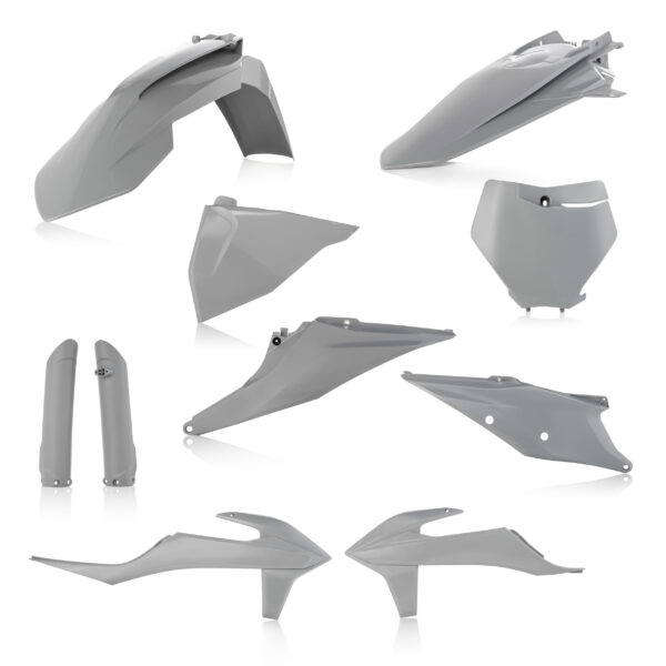 kit plastique ktm 125 250 350 450 sx sxf 2019 2020 2021 2022 acerbis complet gris