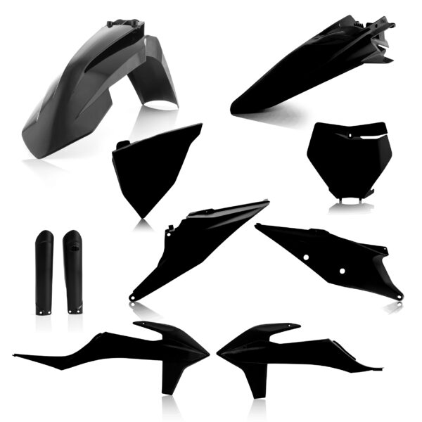 kit plastique ktm 125 250 350 450 sx sxf 2019 2020 2021 2022 acerbis complet noir