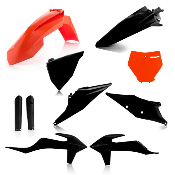 kit plastique ktm 125 250 350 450 sx sxf 2019 2020 2021 2022 acerbis complet orange noir