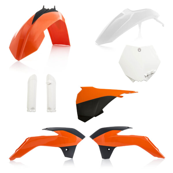 kit plastique ktm 85 sx 2013 2014 2015 2016 2017 acerbis complet orange blanc