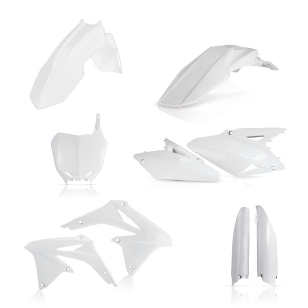 kit plastique suzuki 450 rmz 2008 2009 2010 2011 2012 2013 2014 2015 2016 2017 kit complet acerbis blanc