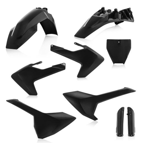 plastique acerbis kit complet motocross husqvarna 85 tc 2018 2019 2020 2021 2022 2023 2024 noir