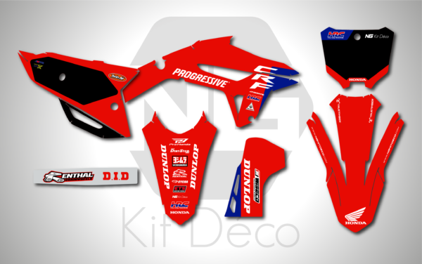 kit déco 250 450 crf 2021 2022 2023 2024 honda motocross ng team factory 2025 mx decals stickers graphcis autocollant adhesifs_Plan de travail 1