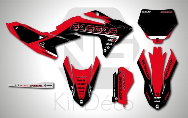 kit déco gasgas 65 mc 2024 2025 2026 motocross ng alba series mx decals stickers graphics autocollant adhesifs_Plan de travail 1