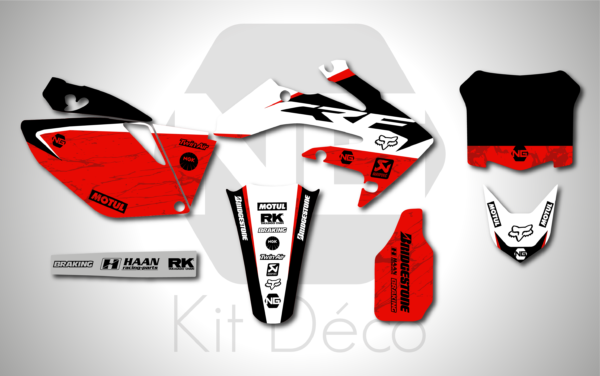 kit déco honda 250 crf 2004 2005 2006 2007 2008 2009 motocross ng marble 2 mx decals stickers graphics autocollant adhesifs_Plan de travail 1